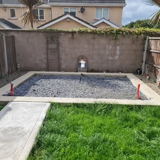Empty garden before